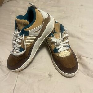 Men's Brown and White Sneakers